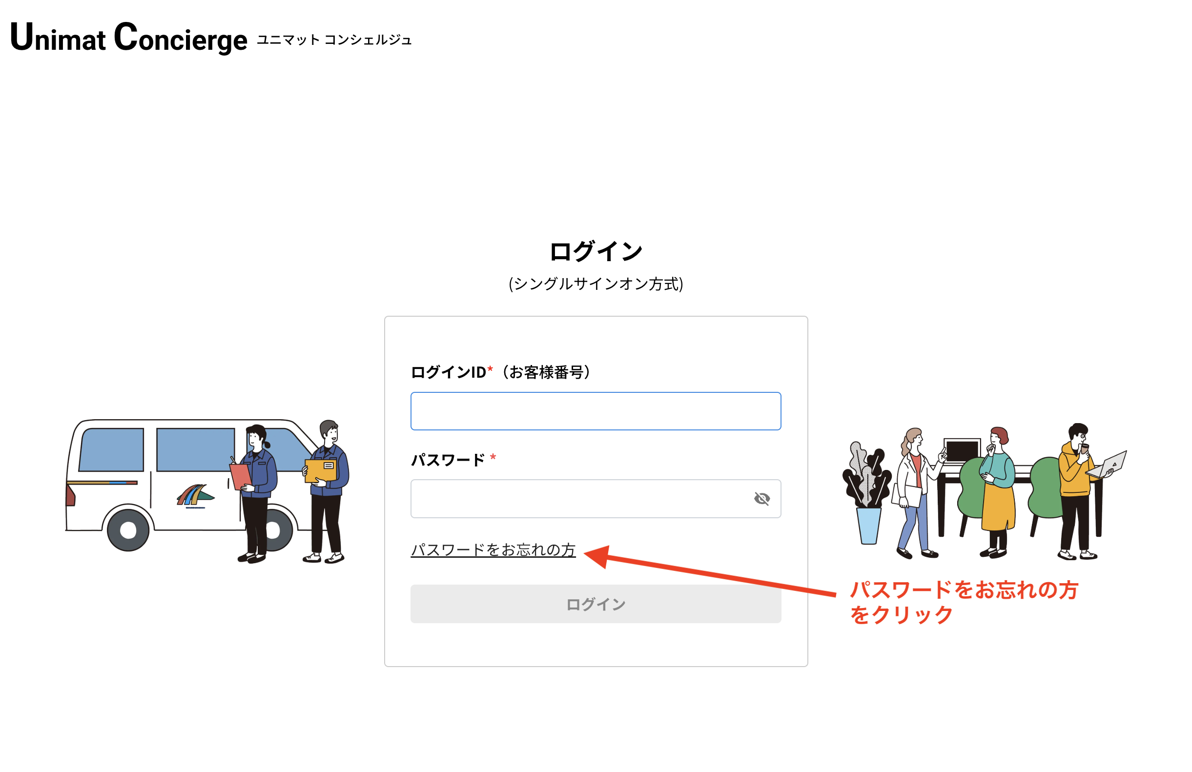 パスワードお忘れの方はこちら